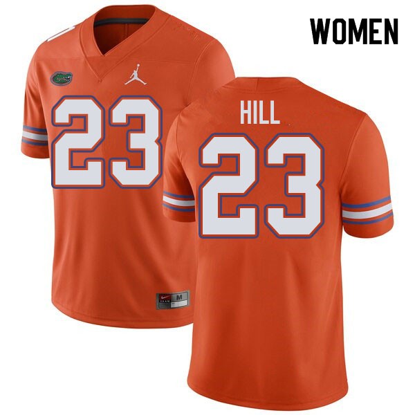 Jordan Brand Women #23 Jaydon Hill Florida Gators College Football Jersey Orange